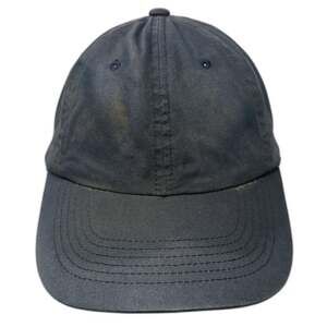Woolrich Baseball Cap Blue Gold One Size Slideback Cotton Strap Curved Brim Hat